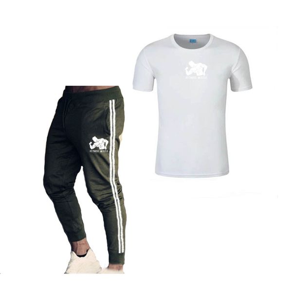 fitness muscle tracksuit men's sets sports suit men gym running sets t-shirt and side stripes trousers 2 piece set outfits, Black;blue
fitness muscle tracksuit men's sets sports suit men gym running sets t-shirt and side stripes trousers 2 piece set outfits, Black;blue