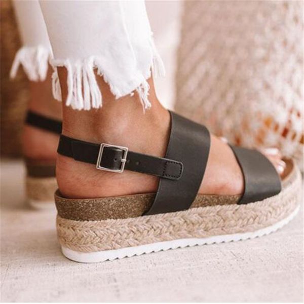 jintoho summer snakeskin pu high heels wedges platform women sandals for female buckle strap comfort casual ladies shoes, Black
jintoho summer snakeskin pu high heels wedges platform women sandals for female buckle strap comfort casual ladies shoes, Black