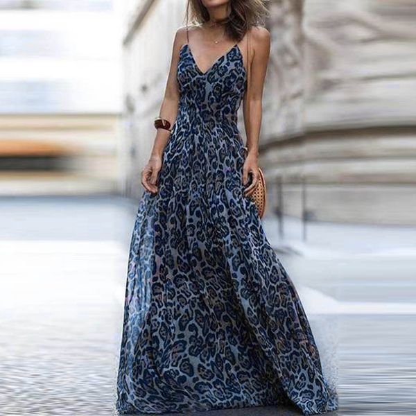 feshion women's leopard v-neck sling dress maxi dress leopard print high waist v-neck long female elegant, Black;gray
feshion women's leopard v-neck sling dress maxi dress leopard print high waist v-neck long female elegant, Black;gray