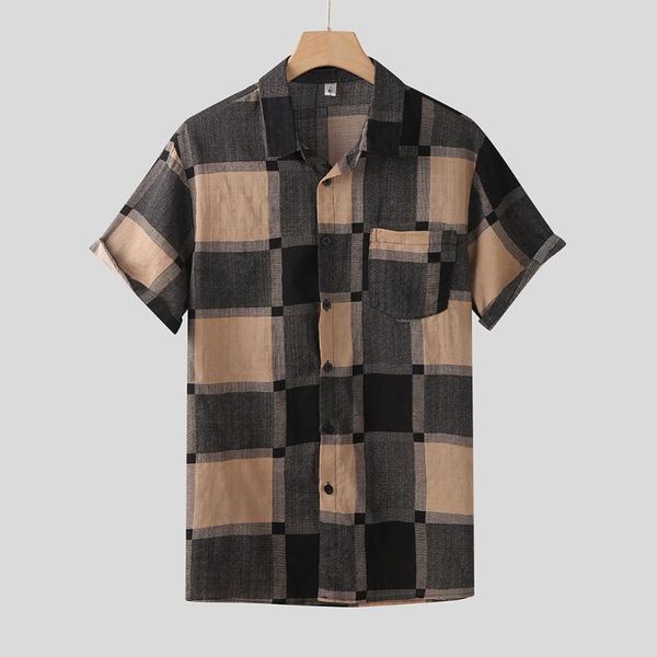 summer casual loose man shirt mens plaid short sleeve khaki printed loose hawaiian beach shirts plus size camisa masculina, White;black
summer casual loose man shirt mens plaid short sleeve khaki printed loose hawaiian beach shirts plus size camisa masculina, White;black