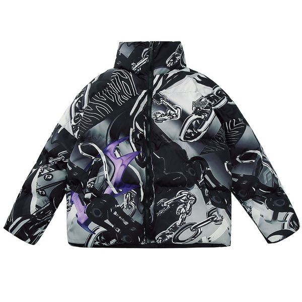 thick advanced jacket men winter hip hop cartoon printed cotton padded parkas lover high street warm bubble coat men streetwear, Black
thick advanced jacket men winter hip hop cartoon printed cotton padded parkas lover high street warm bubble coat men streetwear, Black