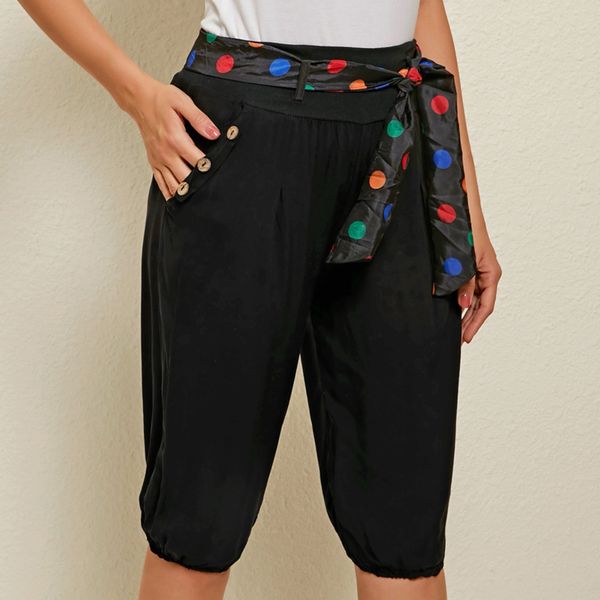 new women sweatpants fashion knee length capris pants summer loose solid color casual chino lantern pants plus size, Black;white
new women sweatpants fashion knee length capris pants summer loose solid color casual chino lantern pants plus size, Black;white