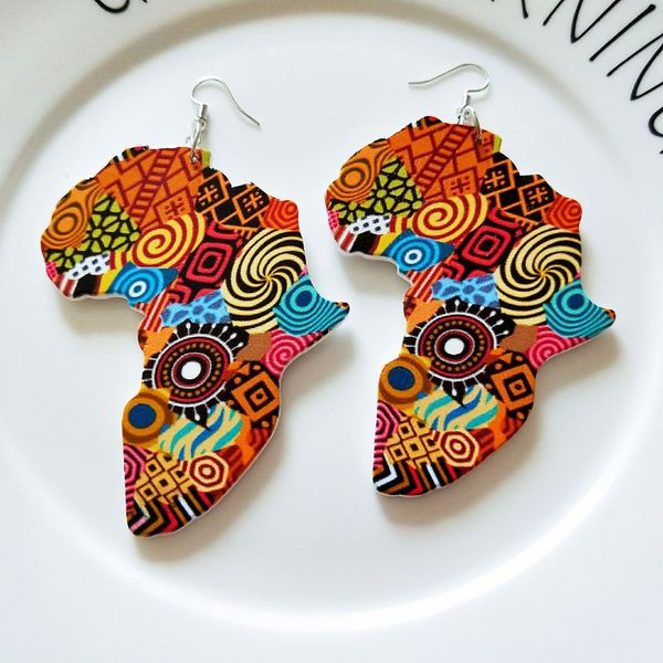 tribal wood africa map diy colorful painting afro vintage earrings round wooden boho african bohemia ear jewelry party accessory, Silver
tribal wood africa map diy colorful painting afro vintage earrings round wooden boho african bohemia ear jewelry party accessory, Silver