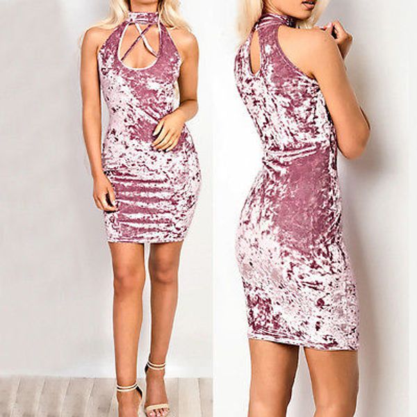 bandage dresses 2017 new arrivals lady summer short mini club hanging neck sleeveless velevt dress robes femmes, Black;gray
bandage dresses 2017 new arrivals lady summer short mini club hanging neck sleeveless velevt dress robes femmes, Black;gray