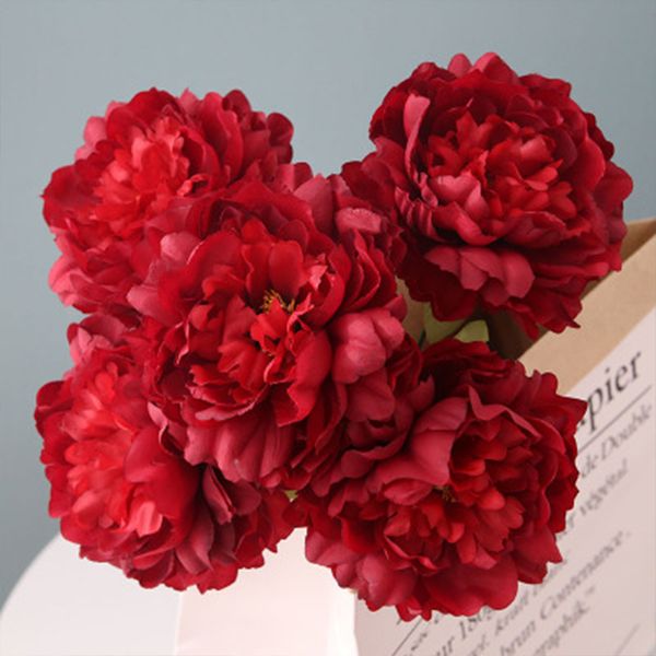 5 heads peony artificial flower bouquet family wedding decoration indoor simulation silk cloth flower arrangement 10pcs
5 heads peony artificial flower bouquet family wedding decoration indoor simulation silk cloth flower arrangement 10pcs