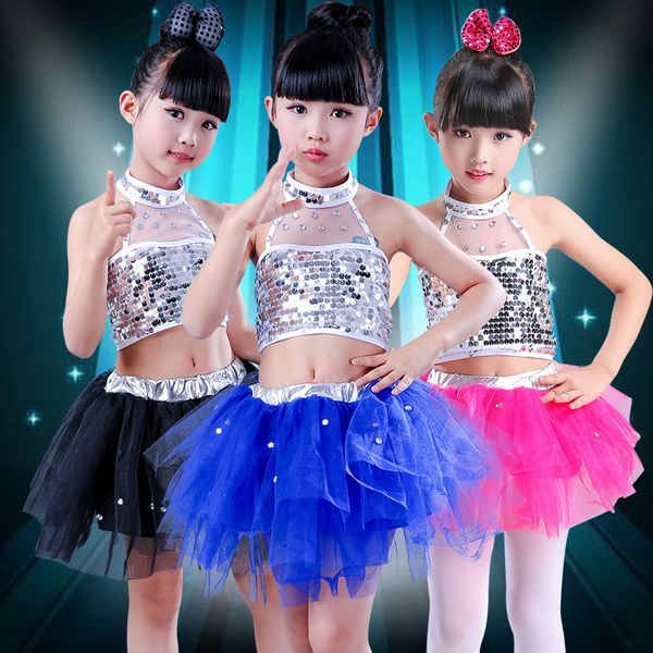 children's modern dance costumes jazz dance show clothing girls ballet costumes sequins fluffy skirt performance clothing, Black;red
children's modern dance costumes jazz dance show clothing girls ballet costumes sequins fluffy skirt performance clothing, Black;red