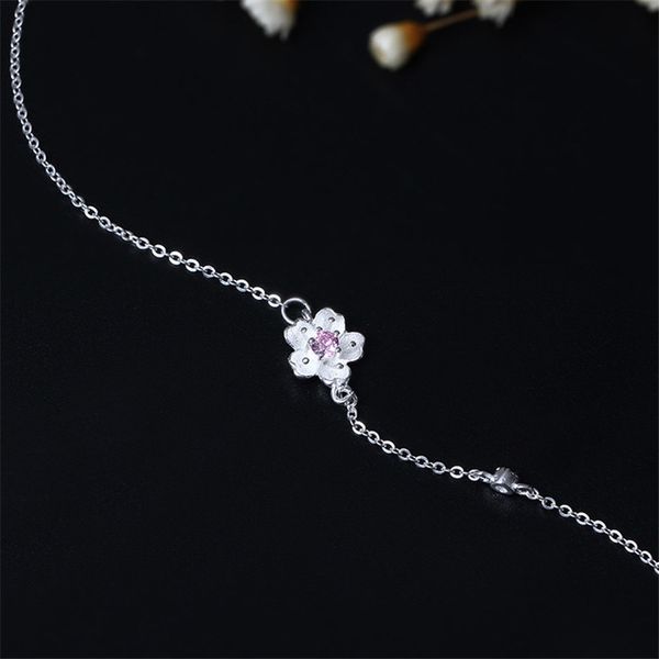 vintage 925 sterling silver link chain bracelet for women silver adjustable sakura bracelets jewelry female chinese style gifts, Black
vintage 925 sterling silver link chain bracelet for women silver adjustable sakura bracelets jewelry female chinese style gifts, Black
