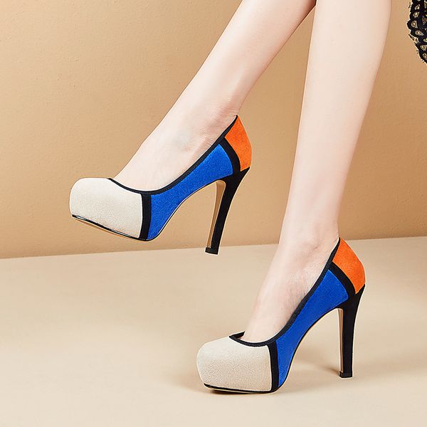 spring mixed colors flock women rounedtoe pumps elegant brand ladies high heels party prom shoes woman, Black
spring mixed colors flock women rounedtoe pumps elegant brand ladies high heels party prom shoes woman, Black