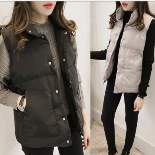 moxeay women winter vest waistcoat 2019 autumn vest female casual warm vests women's sleeveless jacket coat outwear casual plus, Black;white
moxeay women winter vest waistcoat 2019 autumn vest female casual warm vests women's sleeveless jacket coat outwear casual plus, Black;white