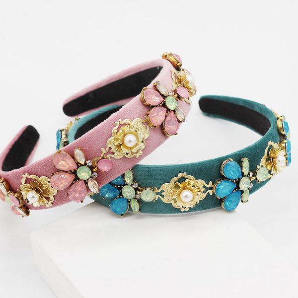 stylish and simple multi-color drill versatile headband new european baroque fashion temperament rhinestone flower headband 529, Golden;white
stylish and simple multi-color drill versatile headband new european baroque fashion temperament rhinestone flower headband 529, Golden;white