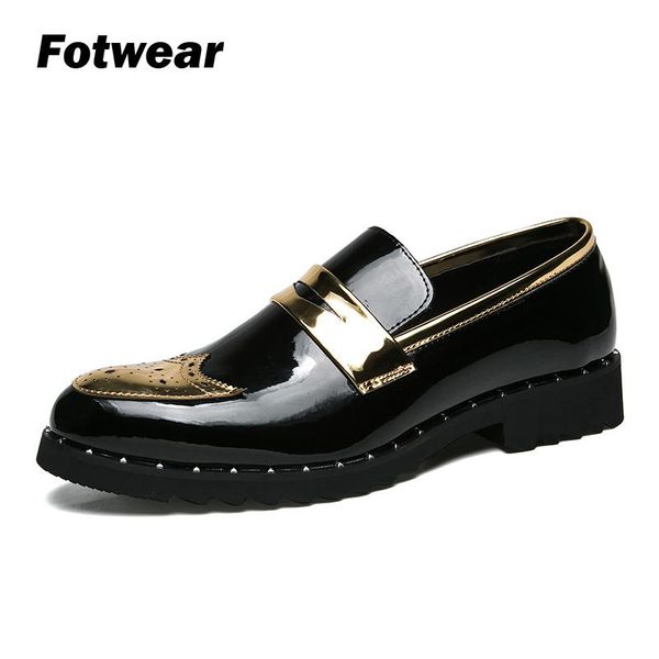fotwear men's leather handsome loafers men's casual shoes cushioned insole overlay with decorative gold silver upper for party, Black
fotwear men's leather handsome loafers men's casual shoes cushioned insole overlay with decorative gold silver upper for party, Black