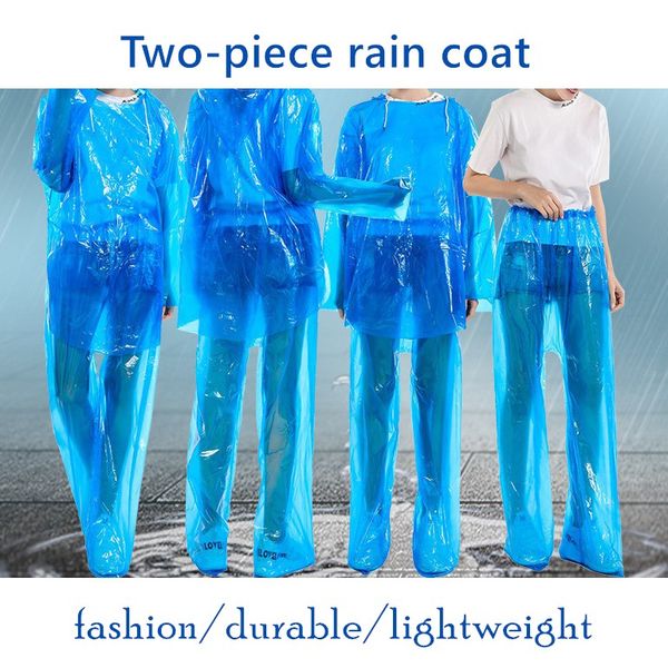 two-piece wholesale fashion one-time raincoat disposable pe raincoats disposable poncho rainwear travel rain coat rain wear feet
two-piece wholesale fashion one-time raincoat disposable pe raincoats disposable poncho rainwear travel rain coat rain wear feet