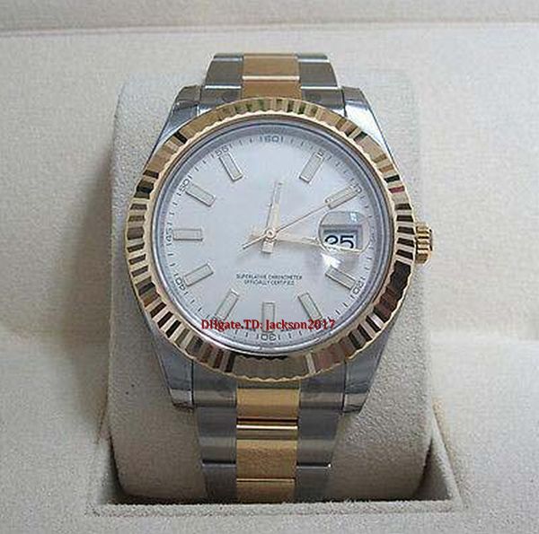 christmas gift men watch ii steel yellow gold ivory dial watch 116333 never worn 41mm, Slivery;brown
christmas gift men watch ii steel yellow gold ivory dial watch 116333 never worn 41mm, Slivery;brown