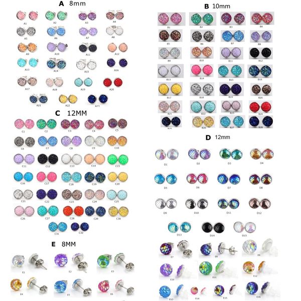 fashion 8mm 10mm 12mm handmade druzy earrings trendy womens simple stainless steel tone wholesaling resin stone earring ing, Golden;silver
fashion 8mm 10mm 12mm handmade druzy earrings trendy womens simple stainless steel tone wholesaling resin stone earring ing, Golden;silver