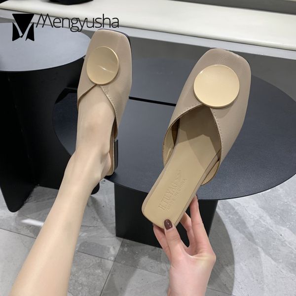metal round buckle outside square toe slip on mules woman slippers shoes women sandals solid low heels slides mujer flipflop2020, Black
metal round buckle outside square toe slip on mules woman slippers shoes women sandals solid low heels slides mujer flipflop2020, Black