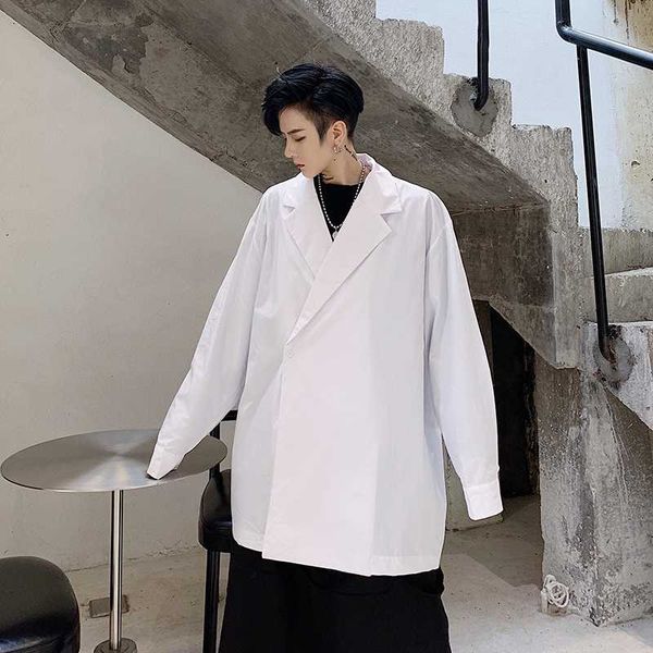 2020 spring and autumn new youth popular solid color loose suit long-sleeved shirt fashion casual three-dimensional cut shirt, White;black
2020 spring and autumn new youth popular solid color loose suit long-sleeved shirt fashion casual three-dimensional cut shirt, White;black