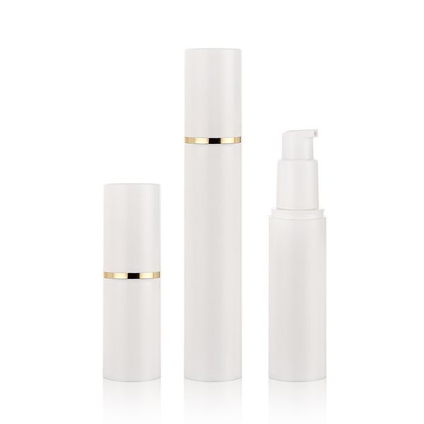 15/30/50ml empty airless bottles gold line plastic treatment pump travel cosmetic lotion bottle f2135
15/30/50ml empty airless bottles gold line plastic treatment pump travel cosmetic lotion bottle f2135
