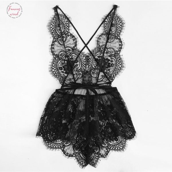 black eyelash lace deep v neck criss cross back solid lace sleep rompers women summer teddies v neck sleepwear onesies, Black;red
black eyelash lace deep v neck criss cross back solid lace sleep rompers women summer teddies v neck sleepwear onesies, Black;red