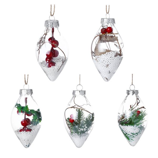1pc christmas tree drop ornaments plastic ball transparent hanging xmas pendant ball christmas decorations for home navidad
1pc christmas tree drop ornaments plastic ball transparent hanging xmas pendant ball christmas decorations for home navidad