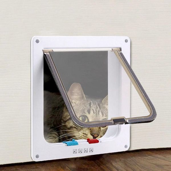 4 way lockable dog cat kitten door security flap door xs /s/l/xl animal small pet cat dog gate door pet supplies plastic gate other cat sup
4 way lockable dog cat kitten door security flap door xs /s/l/xl animal small pet cat dog gate door pet supplies plastic gate other cat sup