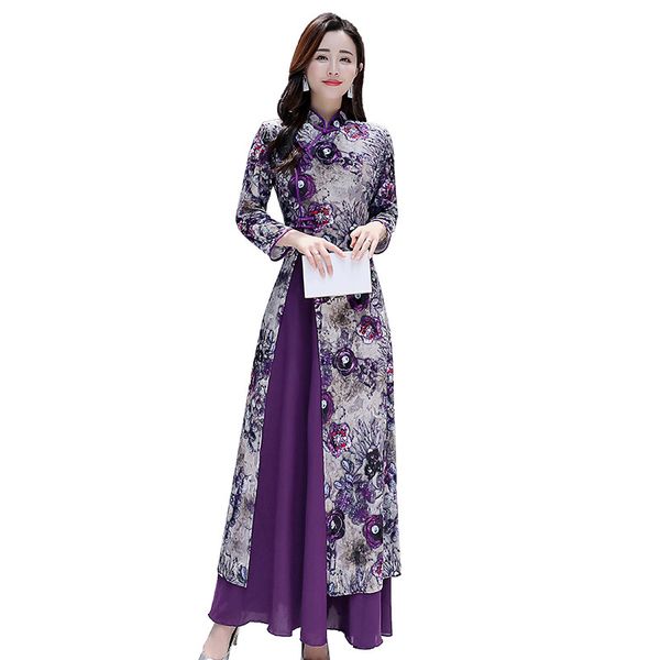 new autumn women dress 2019 spring female elegant purple long sleeve print dress party beach boho long dresses vestidos l218, Black;gray
new autumn women dress 2019 spring female elegant purple long sleeve print dress party beach boho long dresses vestidos l218, Black;gray