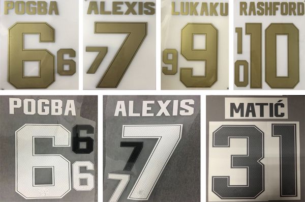 2018 2019 mu gold printing soccer namesets pogba alexis lukaku player's stamping lettering font impressed white football plastic sticke
2018 2019 mu gold printing soccer namesets pogba alexis lukaku player's stamping lettering font impressed white football plastic sticke