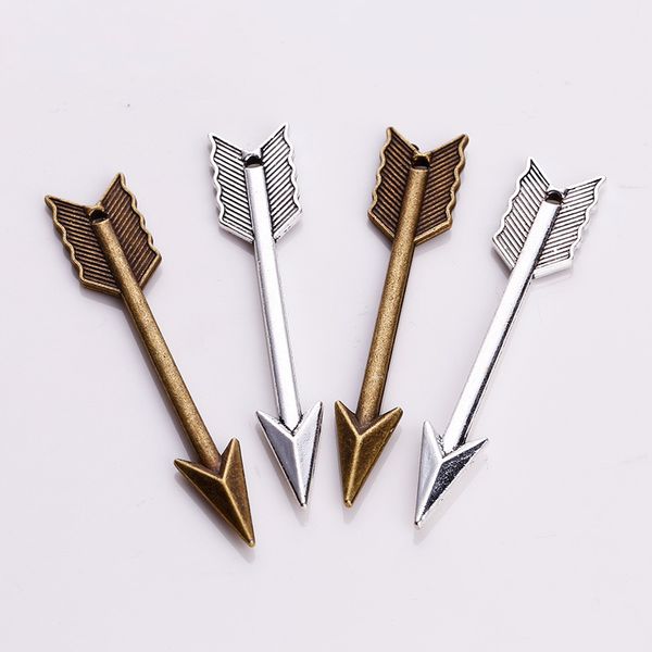 80pcs/bag ancient silver bronze 62*12mm large arrow charms pendants designer jewelry fit making necklace bracelet accessories gift, Bronze;silver
80pcs/bag ancient silver bronze 62*12mm large arrow charms pendants designer jewelry fit making necklace bracelet accessories gift, Bronze;silver