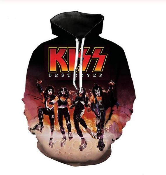 new fashion women/men's rock kiss metal band casual 3d printed crewneck sweatshirts hoodies sportwear coat wr236, Black
new fashion women/men's rock kiss metal band casual 3d printed crewneck sweatshirts hoodies sportwear coat wr236, Black