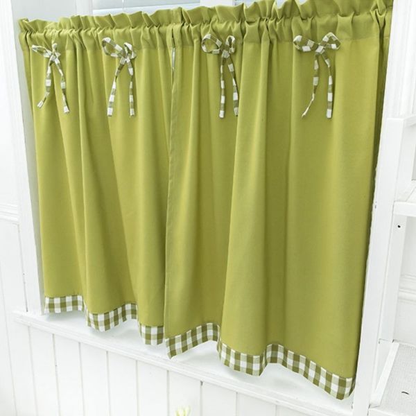 american pastoral short curtain solid color lattice edge bownot tier valance curtain poles
american pastoral short curtain solid color lattice edge bownot tier valance curtain poles