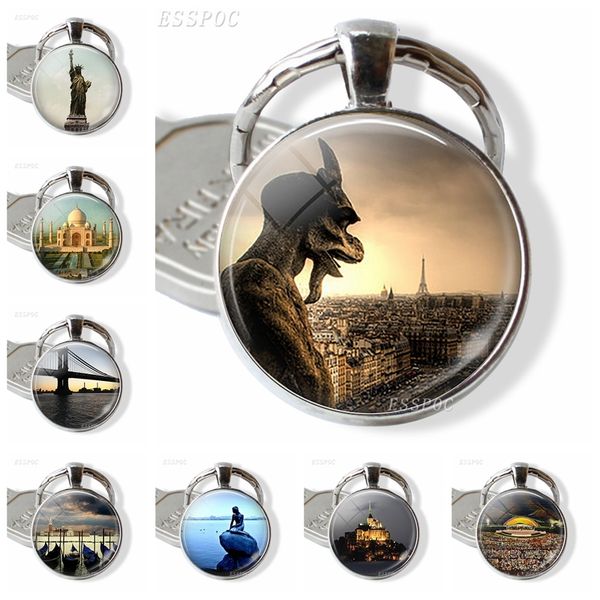 scenery and attractions souvenir pendant & keychain paris gargoyle notre dame new york statue of liberty brooklyn bridge gift, Silver
scenery and attractions souvenir pendant & keychain paris gargoyle notre dame new york statue of liberty brooklyn bridge gift, Silver