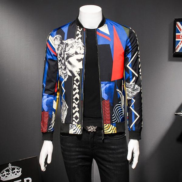 spring jackets men fashion 2019 new luxury print bomber jacket casual slim fit long sleeve social coats men wind breaker outwear, Black;brown
spring jackets men fashion 2019 new luxury print bomber jacket casual slim fit long sleeve social coats men wind breaker outwear, Black;brown