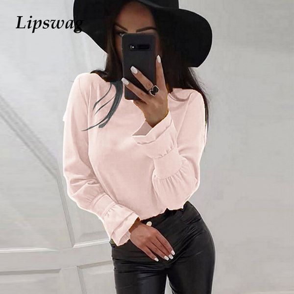 vintage long sleeve women blouse autumn o-neck soft ladies blouses shirt elegant autumn solid lantern sleeve party female, White
vintage long sleeve women blouse autumn o-neck soft ladies blouses shirt elegant autumn solid lantern sleeve party female, White