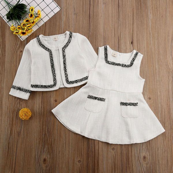 2020 Baby Spring Autumn Clothing Infant Kid Baby Girl Pageant Coat + Tutu Dress Party Outfit Fashion Clothes Sets, White
2020 Baby Spring Autumn Clothing Infant Kid Baby Girl Pageant Coat + Tutu Dress Party Outfit Fashion Clothes Sets, White