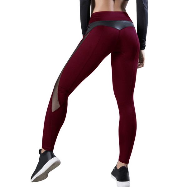 fashion women mesh leather leggings fitness workout patchwork running stretch yoga leggings high waist slim-fiting sweatpants, White;red
fashion women mesh leather leggings fitness workout patchwork running stretch yoga leggings high waist slim-fiting sweatpants, White;red