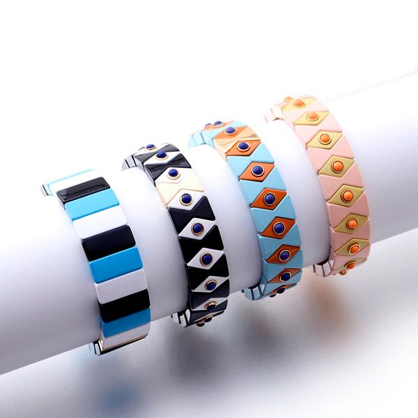enamel stretch bracelets for women stacking casual bracelet tide brand customer customize diy rainbow tile beads bracelet, Golden;silver
enamel stretch bracelets for women stacking casual bracelet tide brand customer customize diy rainbow tile beads bracelet, Golden;silver