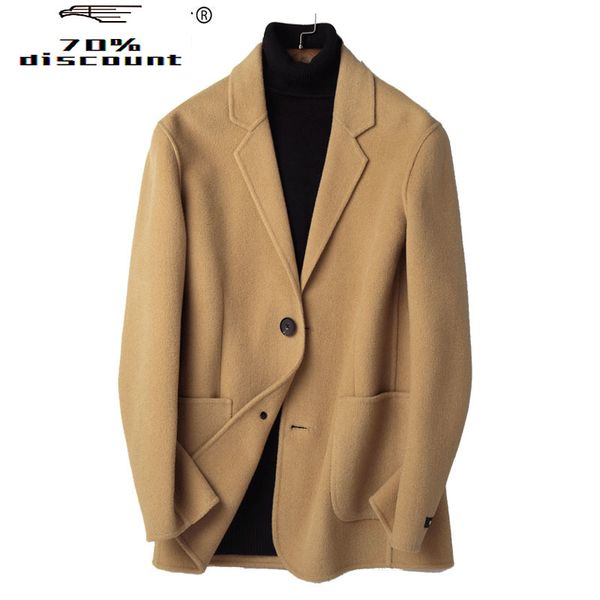 200% wool coat autumn winter jacket men double-sided woolen coats mens streetwear outwear abrigo hombre p-s8302z my2330, Black
200% wool coat autumn winter jacket men double-sided woolen coats mens streetwear outwear abrigo hombre p-s8302z my2330, Black