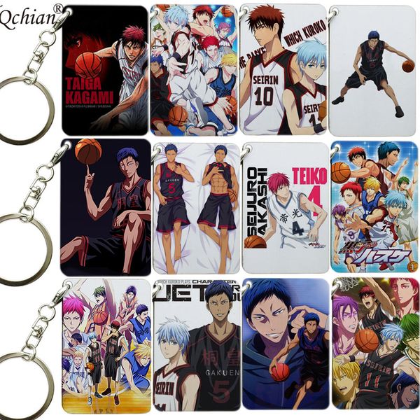 44 стили аниме kuroko нет корзина металла 2 стороны печати металлический брелок женская сумка ювелирные изделия брелок aomine fan collection, Silver