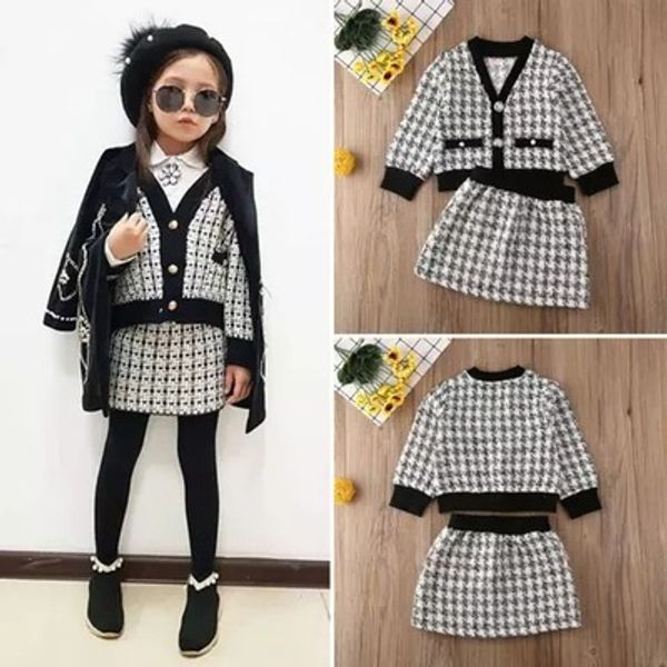 explosion models 2-7 years old girls two-piece dress children's clothing small fragrance trend girl long-sleeve temperament suit, White
explosion models 2-7 years old girls two-piece dress children's clothing small fragrance trend girl long-sleeve temperament suit, White