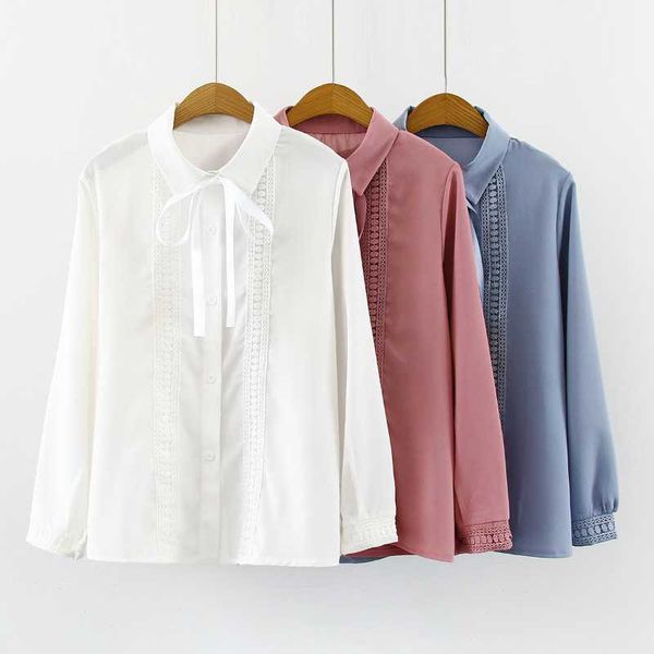 blusas mujer de moda 2020 long sleeve blouse women white chiffon blouse shirt women clothes womens and blouses c753
