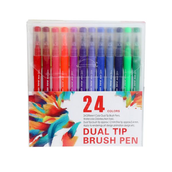 120 color fine tip and brush tip great for coloring books calligraphy lettering watercolor art marker pens art supplies
120 color fine tip and brush tip great for coloring books calligraphy lettering watercolor art marker pens art supplies