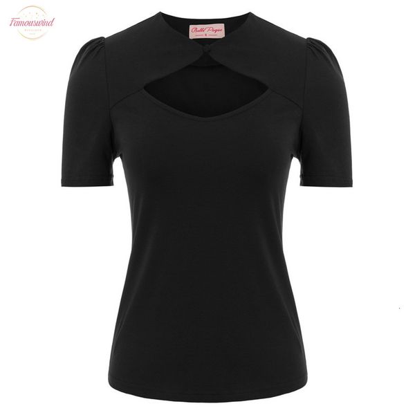 ladies tee shirt vintage slim women solid black/navy blue ruched short sleeve hollowed front cotton t-shirt, White
ladies tee shirt vintage slim women solid black/navy blue ruched short sleeve hollowed front cotton t-shirt, White