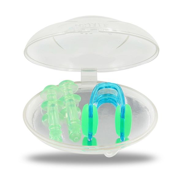 3 pcs/lot high elasticity soft swim waterproof silicone earplug nose clip set surf swimming pool accessories diving + case
3 pcs/lot high elasticity soft swim waterproof silicone earplug nose clip set surf swimming pool accessories diving + case