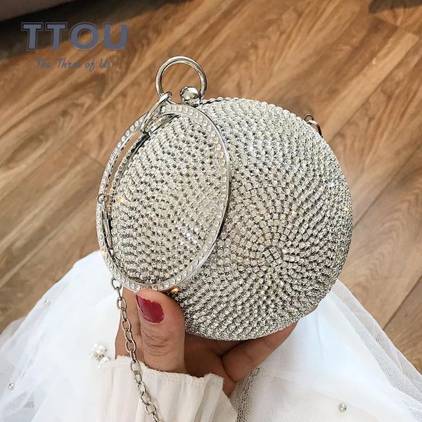 women evening clutch bags full crystal diamonds round shaped clutches lady handbags wedding purse chain shoulder bag wrist bag
women evening clutch bags full crystal diamonds round shaped clutches lady handbags wedding purse chain shoulder bag wrist bag