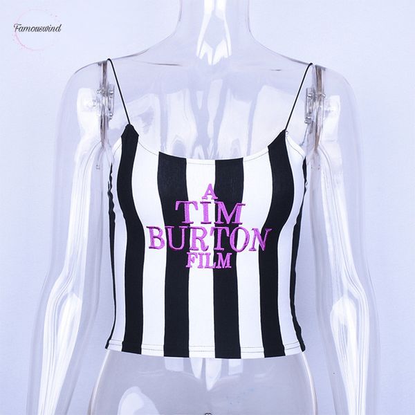 letter embroidery crop summer sleeveless skinny camis women stripe camisoles tim burton good quality, White
letter embroidery crop summer sleeveless skinny camis women stripe camisoles tim burton good quality, White