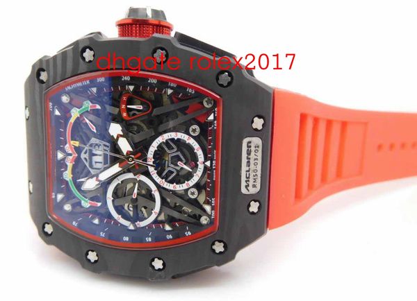 luxury new mens rm50-03 mclaren f1 edition asia 23j automatic movement full solid black forged carbon case sport deployant buckle watches, Slivery;brown
luxury new mens rm50-03 mclaren f1 edition asia 23j automatic movement full solid black forged carbon case sport deployant buckle watches, Slivery;brown