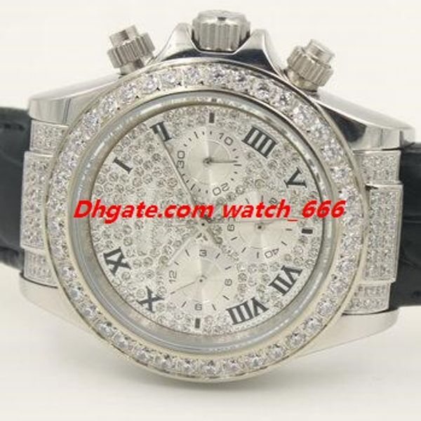 New Version Fashion Men Wristwatch 40mm 116599 Black Leathr Strap Romen Diamond Dial Bezel Automatic Luxury Watch Free Shipping
New Version Fashion Men Wristwatch 40mm 116599 Black Leathr Strap Romen Diamond Dial Bezel Automatic Luxury Watch Free Shipping