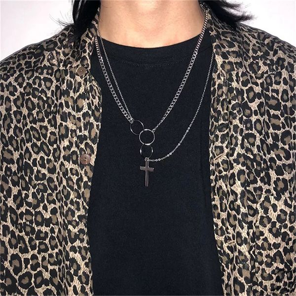 hiphop chain men women couple stainless steel necklace waterproof link curb chains necklace hip hop jewelry cross chain, Silver
hiphop chain men women couple stainless steel necklace waterproof link curb chains necklace hip hop jewelry cross chain, Silver