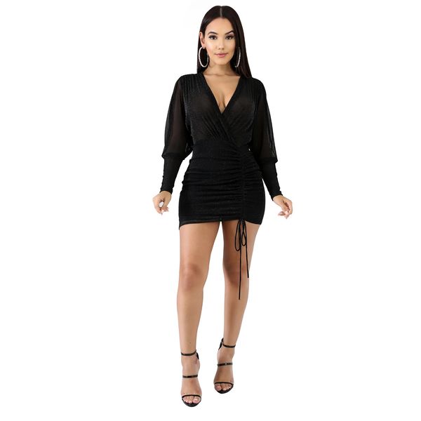 cross-border new european and american womens v-neck perspective nightclub dress, White;black
cross-border new european and american womens v-neck perspective nightclub dress, White;black