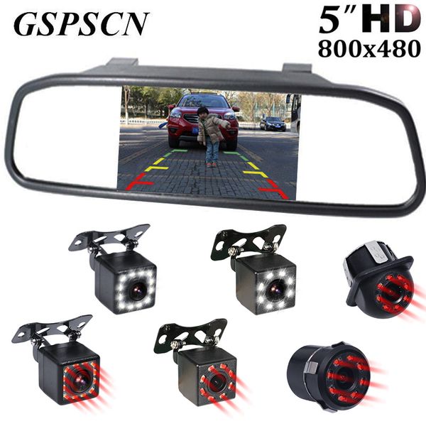 2-in-1 universal tft rearview 5 inch mirror monitor with car rear view camera parking night vision car reversing backup camera
2-in-1 universal tft rearview 5 inch mirror monitor with car rear view camera parking night vision car reversing backup camera
