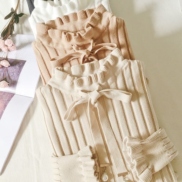 2019 корейская версия свитера трикотаж winter новый пуловер женщины тонкий bottom лук knit casual solid color coat tide женщины свитер, White;black
2019 корейская версия свитера трикотаж winter новый пуловер женщины тонкий bottom лук knit casual solid color coat tide женщины свитер, White;black